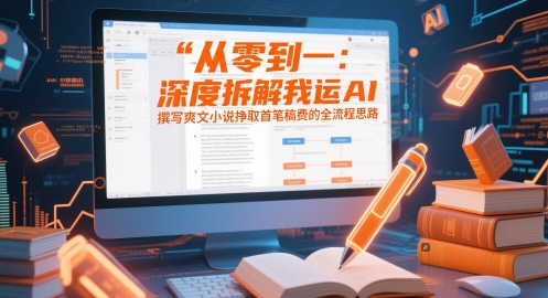 从零到一：深度拆解我运用AI撰写爽文小说挣取首笔稿费的全流程思路-928资源网