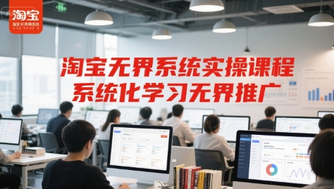 淘宝无界系统实操课程，系统化学习无界推广-928资源网