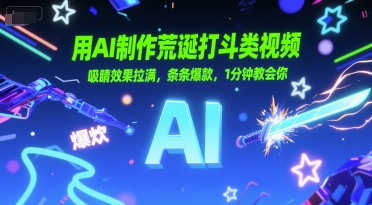 用AI制作荒诞打斗类视频，吸睛效果拉满，条条爆款，1分钟教会你-928资源网