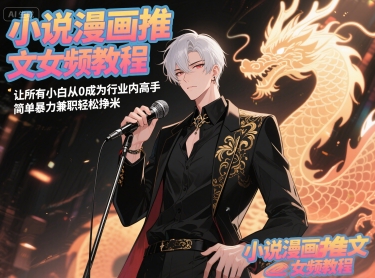 小说漫画推文女频教程，让所有小白从0成为行业内高手，简单暴力兼职轻松挣米-928资源网