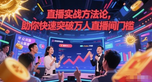 直播实战方法论，助你快速突破万人直播间门槛-928资源网