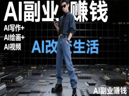 AI改变生活(Ai写作+AI绘画+Ai视频)，AI副业挣钱-928资源网