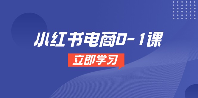 小红书电商0-1课，开店选品全流程，多平台素材处理与爆款笔记制作-928资源网