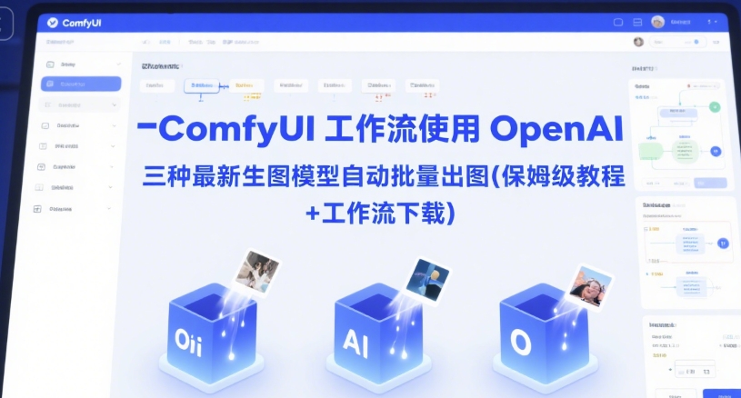ComfyUI 工作流使用 OpenAI 三种最新生图模型自动批量出图(保姆级教程+工作流下载)-928资源网