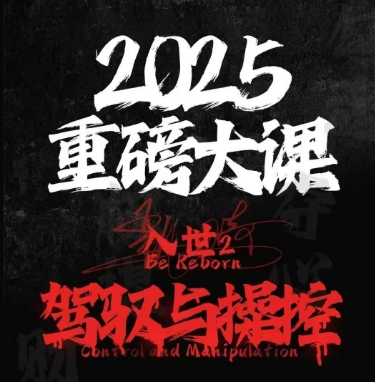2025重磅大课，入世2，驾驭与控制-928资源网