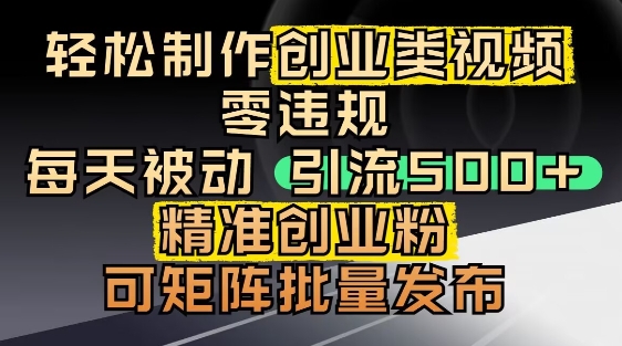 抖音引流创业粉，几分钟一个视频，非常暴力，小白直接可上手操作-928资源网
