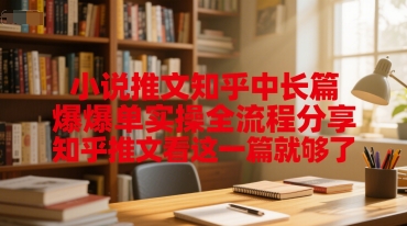 小说推文知乎中长篇爆单实操全流程分享，知乎推文看这一篇就够了-928资源网