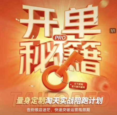 淘宝开单秘籍PRO，量身定制淘天实战陪跑计划，告别做店迷茫、快速突破运营瓶颈期(更新6月)-928资源网