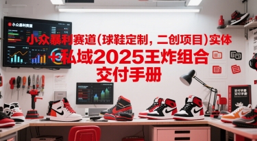 小众暴利赛道(球鞋定制，二创项目)实体+私域2025王炸组合  交付手册-928资源网