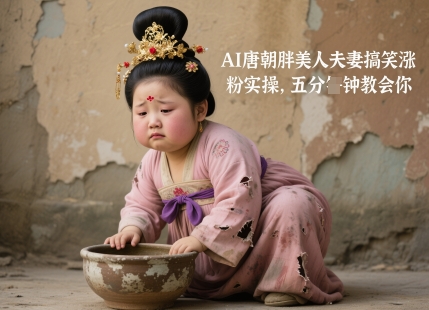 AI唐朝胖美人夫妻搞笑涨粉实操，五分钟教会你-928资源网