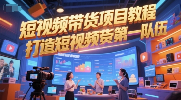 短视频带货项目教程，打造短视频带货第一队伍-928资源网