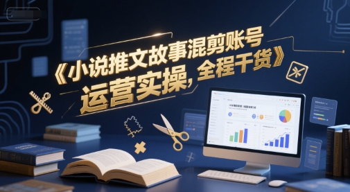 小说推文故事混剪账号运营实操，全程干货-928资源网