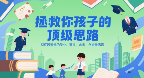 付费文章：拯救你孩子的顶级思路，彻底聊透他的学业、事业、未来，含金量满满-928资源网