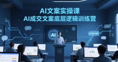 AI文案实操课，AI成交文案底层逻辑训练营-928资源网