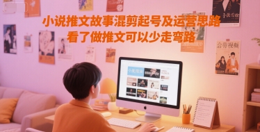 小说推文故事混剪起号及运营思路，看了做推文可以少走弯路-928资源网